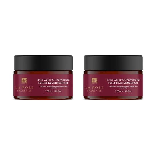 Dr Botanicals La Rose Francaise Day Moisturiser Twin Value Savings Pack 50ml