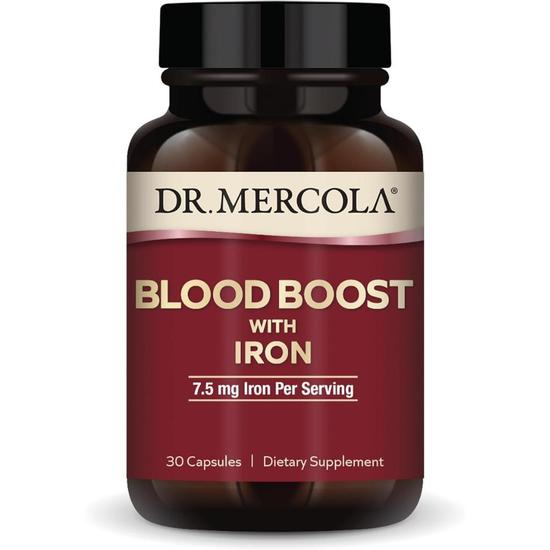 Dr. Mercola Blood Boost With Iron Capsules 30 Capsules