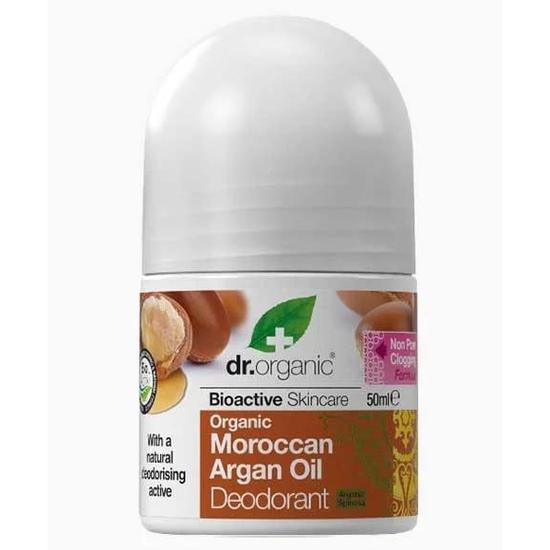 Dr. Organic Bioactive Skin Care Organic Moroccan Argan Oil Deodorant Roll On 50ml