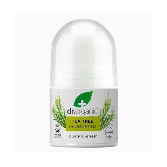 Dr. Organic Bioactive Skin Care Organic Tea Tree Deodorant Roll On 50ml