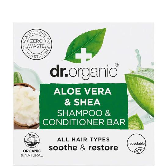 Dr. Organic dr.organic Aloe & Shea Shampoo & Conditioner Bar 75g