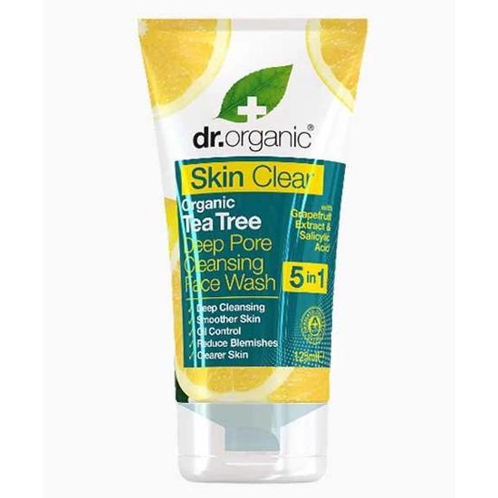 Dr. Organic Skin Clear Organic Tea Tree Deep Pore Cleansing Face Wash 125ml