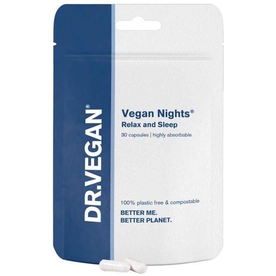 Dr Vegan Nights Relax & Sleep Capsules 30 Capsules