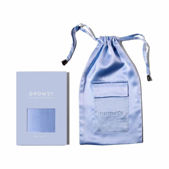 Drowsy Sleep Co Blue Belle Silk Carry Pouch