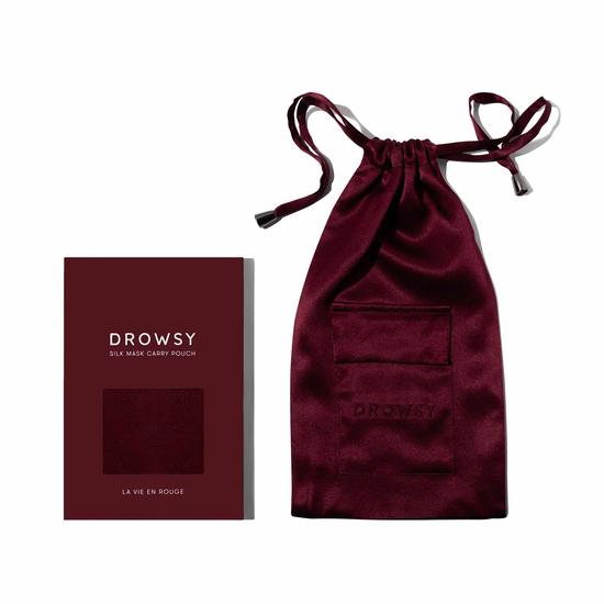 Drowsy Sleep Co La Vie En Rouge Silk Carry Pouch