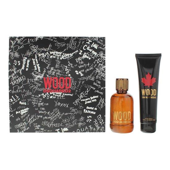 Dsquared2 Wood Eau De Toilette 100ml + Shower Gel 150ml Gift Set 100ml