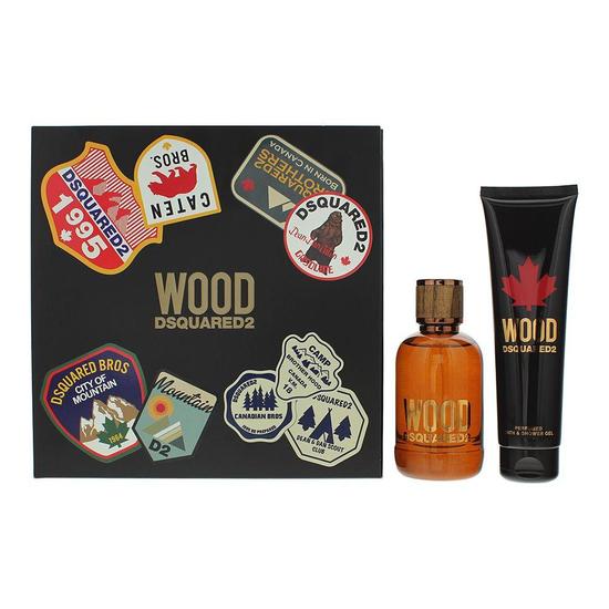 Dsquared2 Wood Eau De Toilette Gift Set 2 Piece