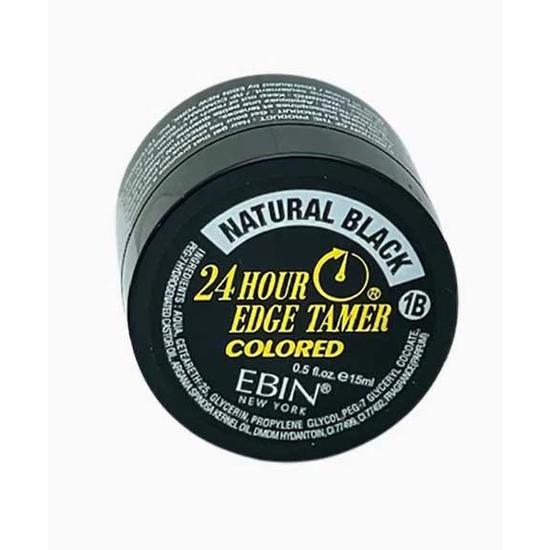 Ebin New York 24 Hour Coloured Edge Tamer Natural Black 15ml