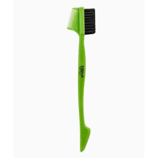 Ebin New York 24 Hour Edge Tamer 3 In 1 Edge Brush Hard Type EBNHT3 Green