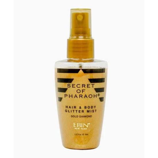 Ebin New York Secret Of Pharaoh Hair & Body Glitter Mist Gold Dimond 70ml