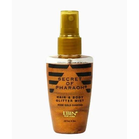 Ebin New York Secret Of Pharaoh Hair & Body Glitter Mist Rose Gold Dimond 70ml