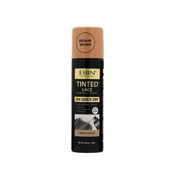 Ebin New York Tinted Lace Aerosol Spray 80ml / Cool Deep Brown