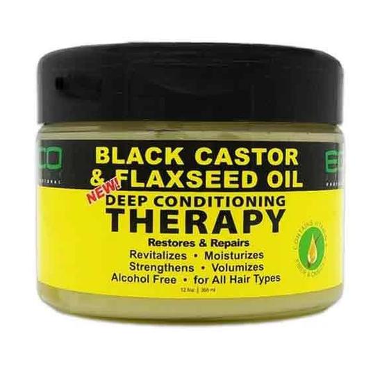 Eco Style Black Castor & Flaxseed Oil Deep Conditioning Therapy 325ml