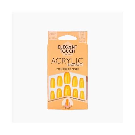 Elegant Touch Acrylic Passionfruit Power 24 Nails