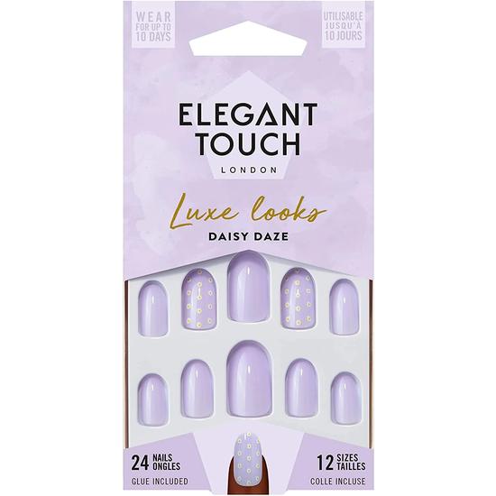 Elegant Touch Luxe Looks Nails Daisy Daze