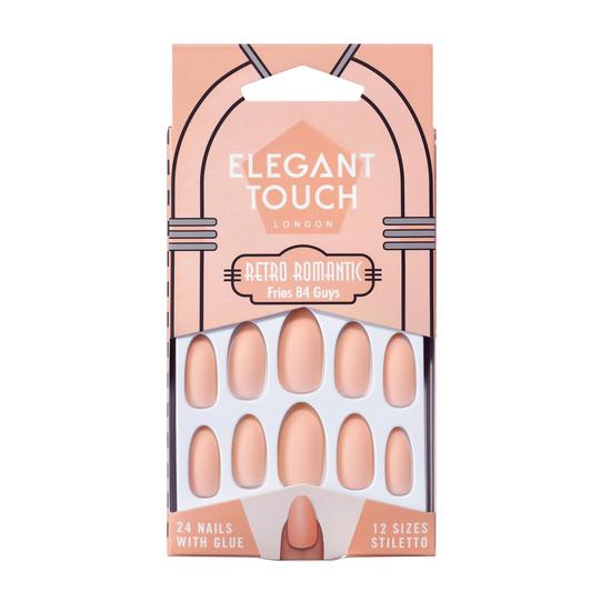 Elegant Touch Retro Romantic Nails Fries B4 Guys