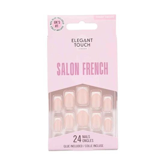 Elegant Touch Salon French 164 Sharp Square Nails