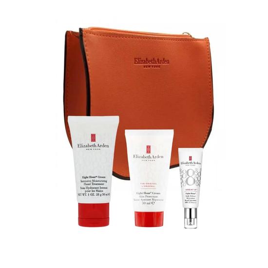 Elizabeth Arden Eight Hour Skin Care Set With Orange Gift Bag 3 Pieces