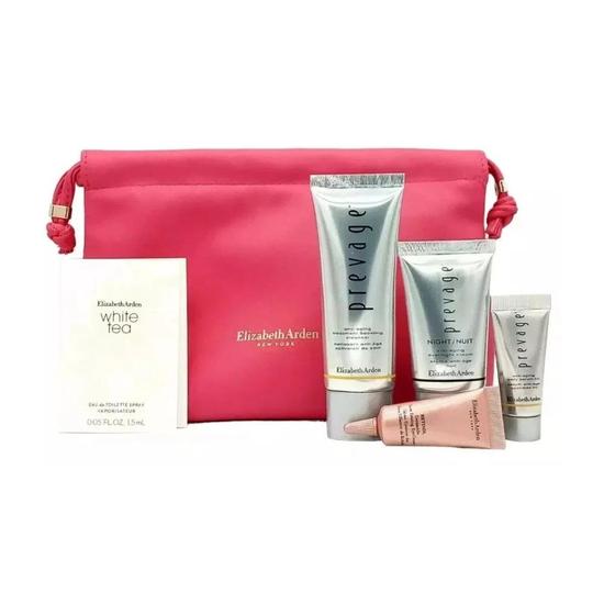 Elizabeth Arden Prevage Skin Care Set With Pink Gift Bag 5 Piece