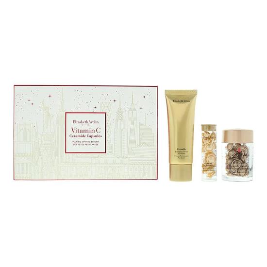 Elizabeth Arden Vitamin C Gift Set: Ceramide Radiance Renewal Serum Capsules 30pcs Ceramide Daily Youth Restoring Serum Capsules 14pcs 3 Piece