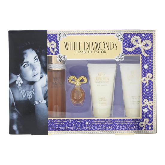 Elizabeth Taylor White Diamonds Eau De Toilette Gift Set 50ml