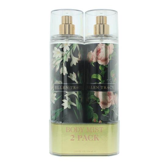 Ellen Tracy Floral Confident Body Mist 236ml + Courageous Body Mist 236ml Set 236ml