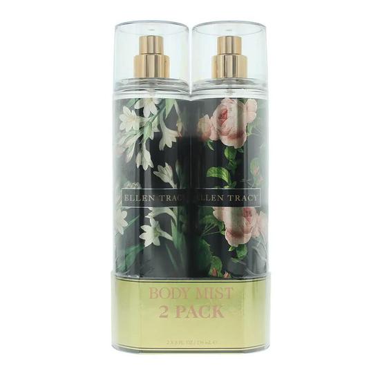 Ellen Tracy Floral Gift Set: Confident Body Mist 236ml Courageous Body Mist 236ml 2 Piece