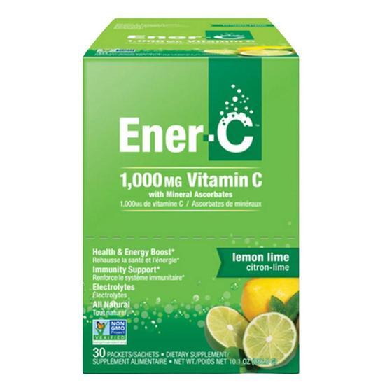 Ener-Life Ener-C Multivitamin Drink + Vitamin C Lemon Lime Sachets 30 Sachets