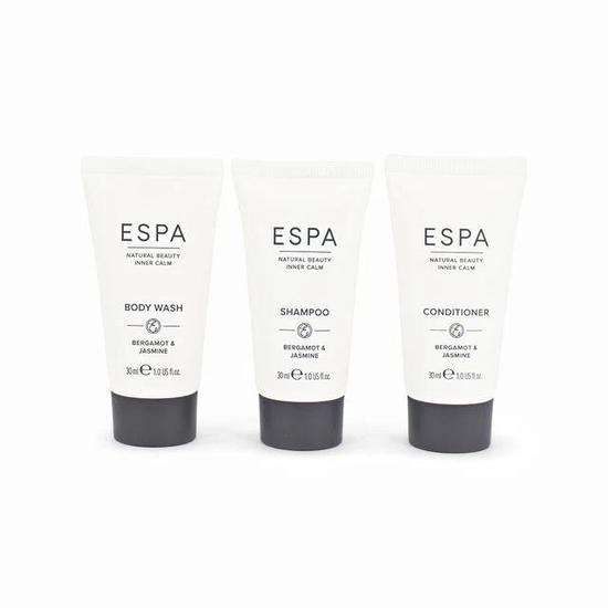 ESPA Bergamot & Jasmine Hair & Body Bundle 3x30ml (Missing Box)