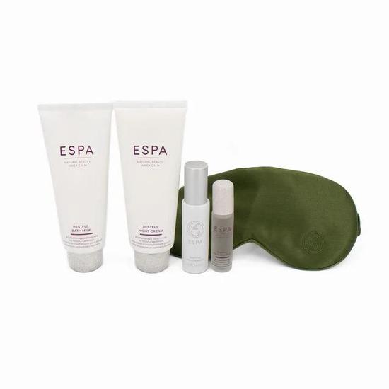 ESPA Green Restful Collection With Silk Eye Mask Imperfect Box