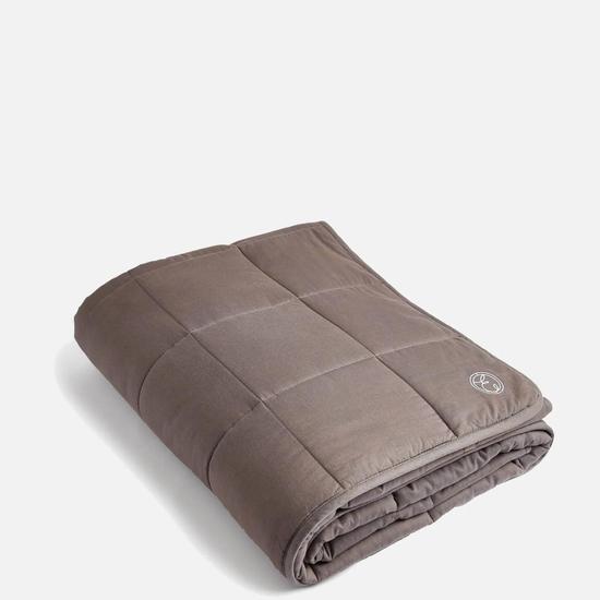 ESPA Grey Cotton Weighted Blanket