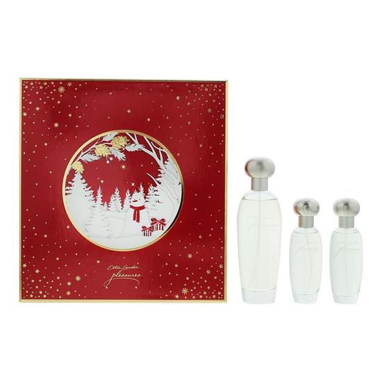 Estée Lauder Pleasures 3 Piece Gift Set: Eau De Parfum 30m 100ml