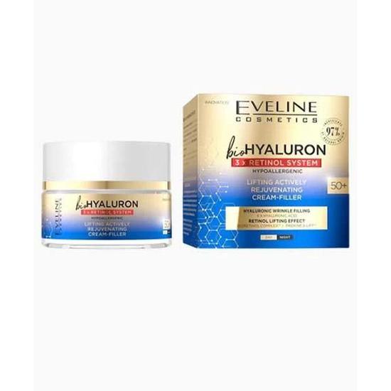 Eveline Bio Hyaluron 3xretinol System Lifting Actively Cream Filler 50 Plus 50ml