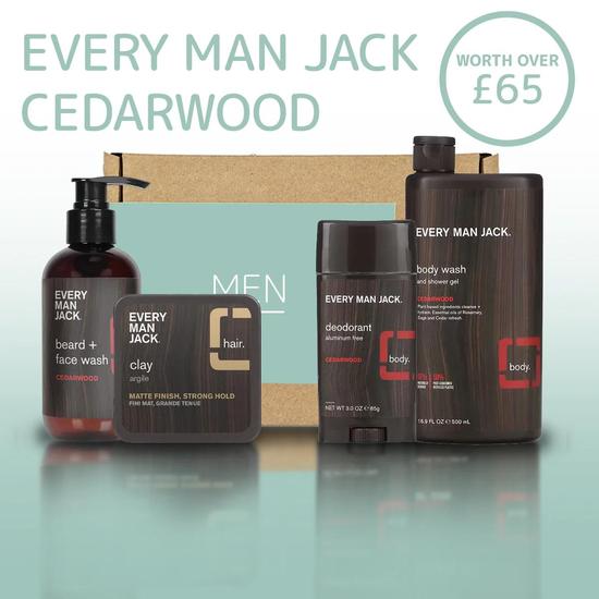 Every Man Jack Men's Grooming Bundle Cedarwood