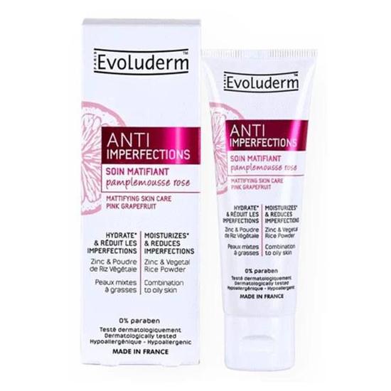 Evoluderm Anti Imperfections Mattifying Skin Care With Pink Grapefruit 50ml