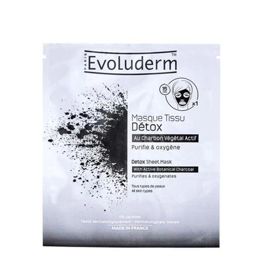 Evoluderm Detox Sheet With Active Botanical Charcoal 19ml