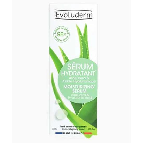 Evoluderm Moisturising Serum With Aloe Vera & Hyaluronic Acid 30 ml