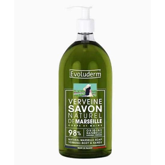 Evoluderm Verbena Natural Liquid Marseille Soap 1 L