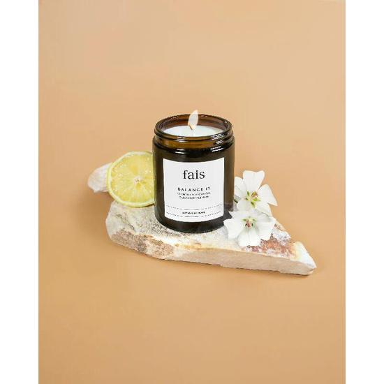 Fais Balance It Scented Geranium + Lemon Candle 154 g