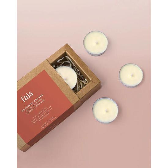 Fais Outdoor Citronella + Cedar Wood Tealight Candles