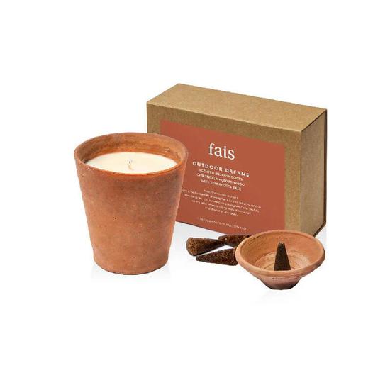 Fais Outdoor Dreams Citronella + Cedar Wood Scented Incense Cones