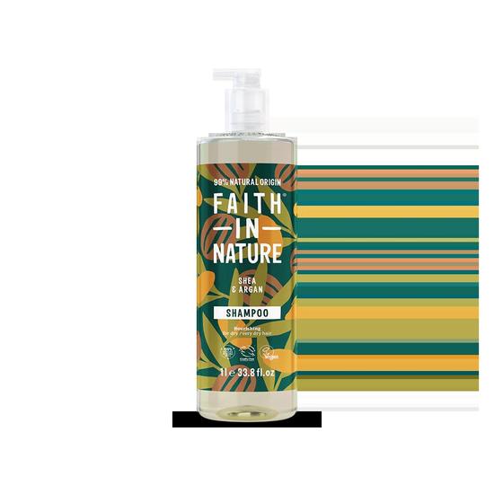 Faith in Nature Shea & Argan Shampoo 1 Litre