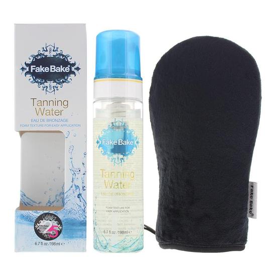 Fake Bake Tanning Water Gift Set With Application Mitt 198ml