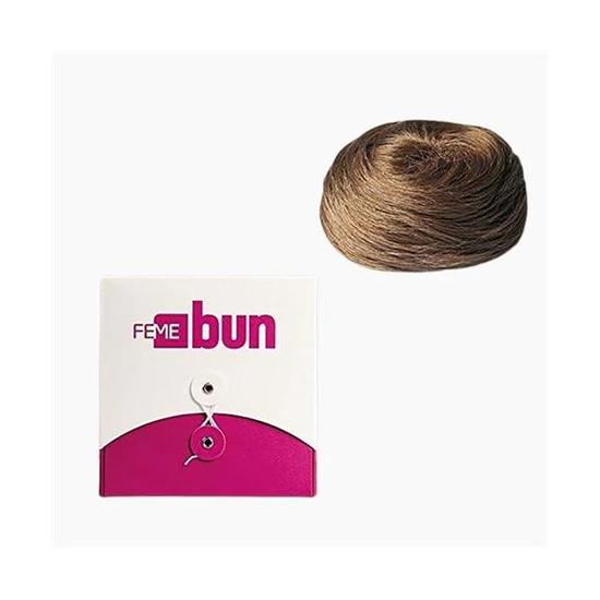 Feme Synthetic Swirl Bun Baby Blonde