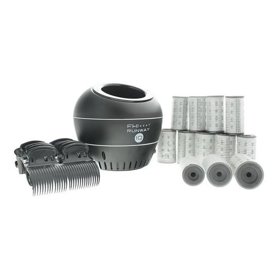 FHI Runway IQ Kit Rapid Heating Base + 4 x Small/Medium/Large Rapid Hot Rollers + 12 Grip Clips