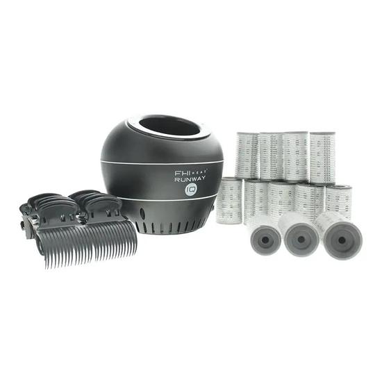 FHI Runway IQ Kit: Rapid Heating Base + 4x Small/Medium/Large Rapid Hot Rollers + 12x Grip Clips