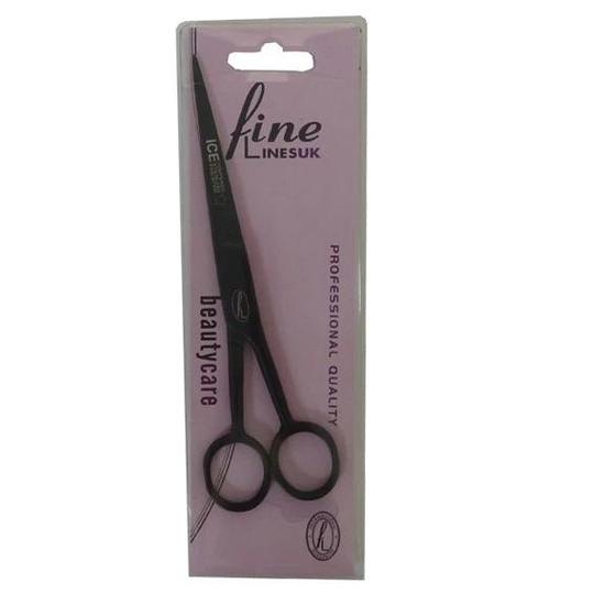 Fine Lines UK Barber Scissors Stainless Steel Black 6.5 Inch