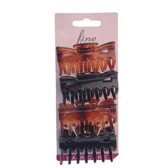 Fine Lines UK Claw Clip 6161 Assorted 4 pcs / Black