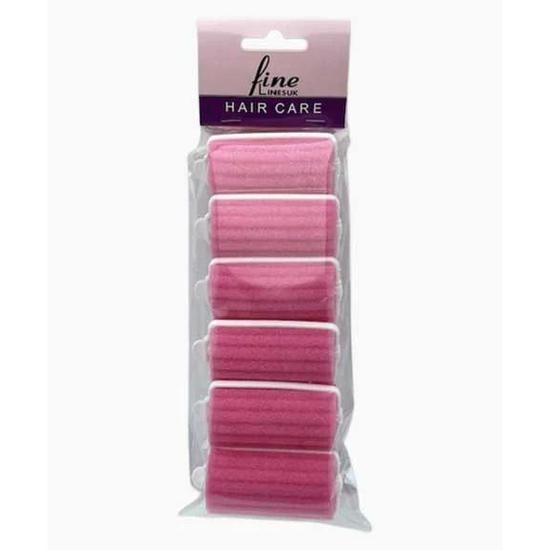 Fine Lines UK Hair Care 6 Foam Rollers 6418 32*70mm / Pink