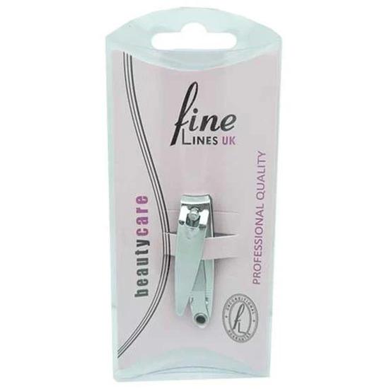 Fine Lines UK Nail Clipper Chrome With File Ref 401-06